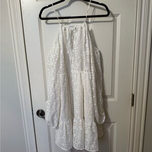 Glamorous Cold Shoulder White Dress